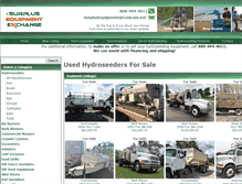 Tablet Screenshot of hydroseeding.surplusequipment.com